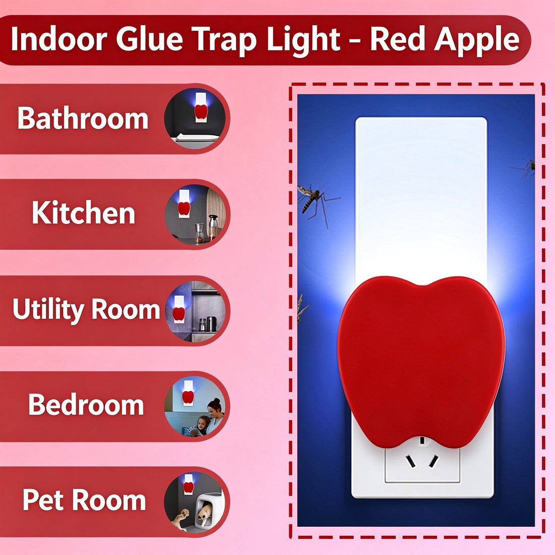 Plug-in Mosquito Trap with Sticky Glue Boards