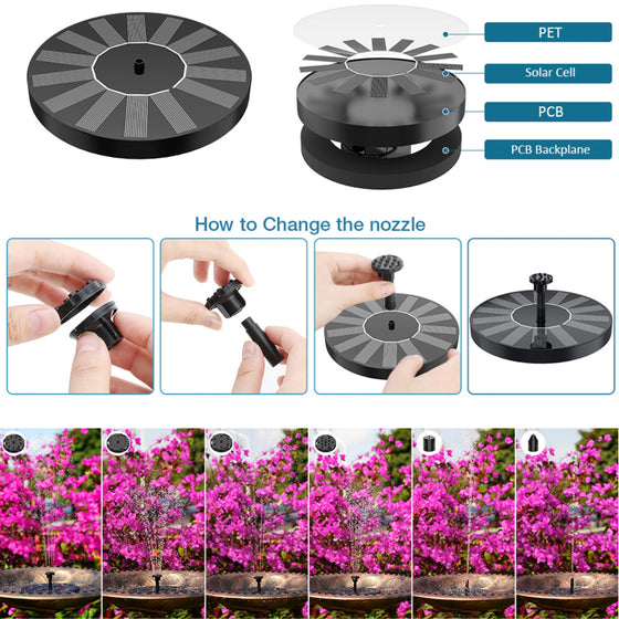 Solar Powered Floating Fountain Pump Garden & Outdoor product image 4