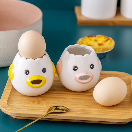 Cute Chicken Ceramic Egg White Separator