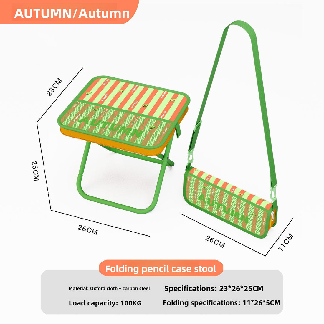 Portable Pencil Case Foldable Stool