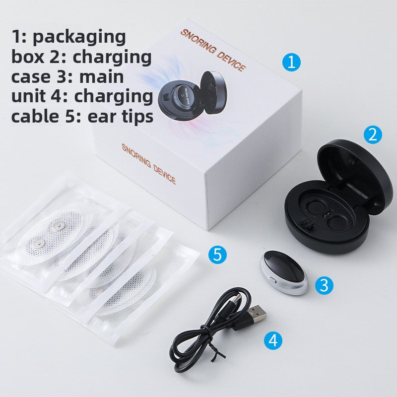 Smart Dual-Pulse Anti-Snoring Device Neck Massager for Sleep Apnea Relief and Airway Clearance