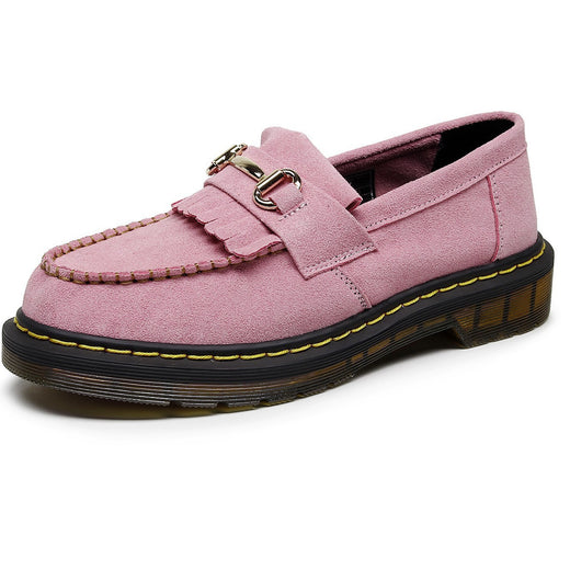 Women's Genuine Leather Tassel Loafers Casual Shoes