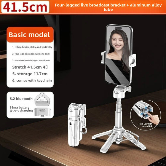 Magnetic Bluetooth Selfie Stick with Fill Light Phone Accessories product image 6