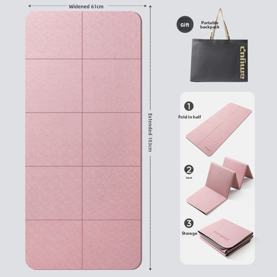 Portable anti-slip household foldable yoga mat Exercise & Fitness product image 4