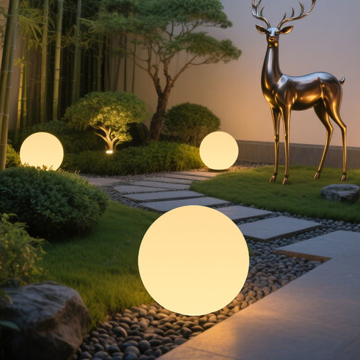 LED Illuminated Garden Sphere Light