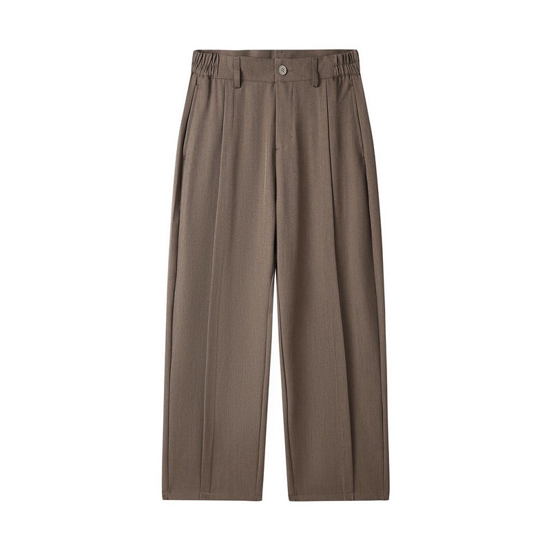 Men's Design Sense Loose Sports Trousers Straight Leg Wide Leg Pants
