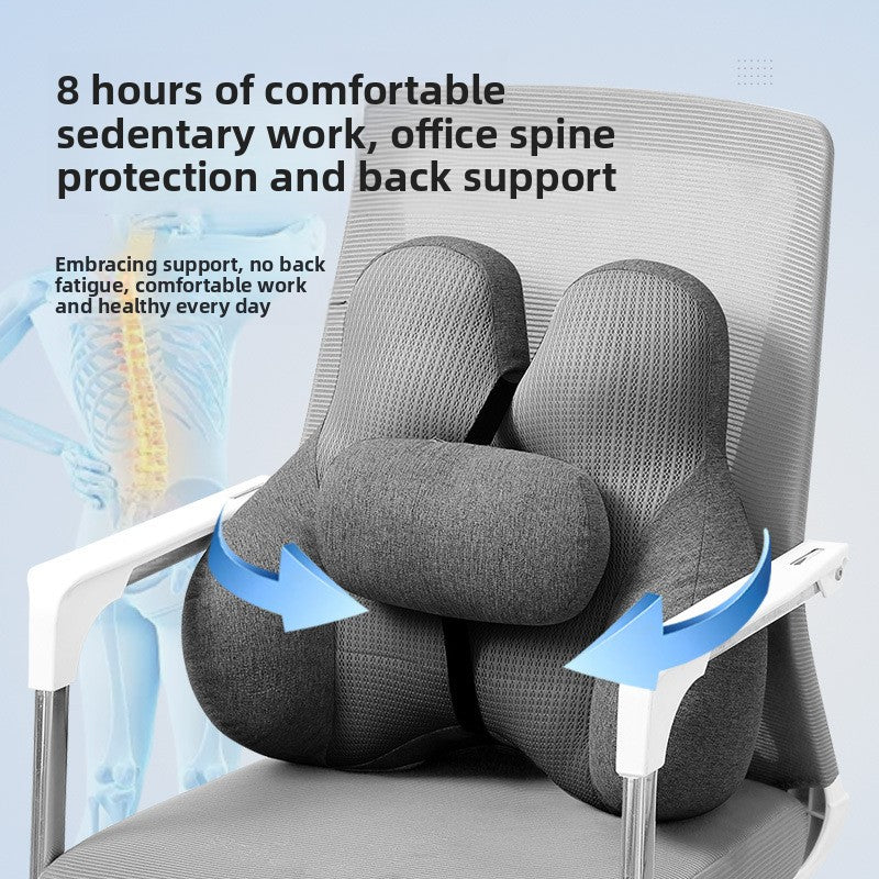 Ergonomic Lumbar Support Cushion Chair Pad