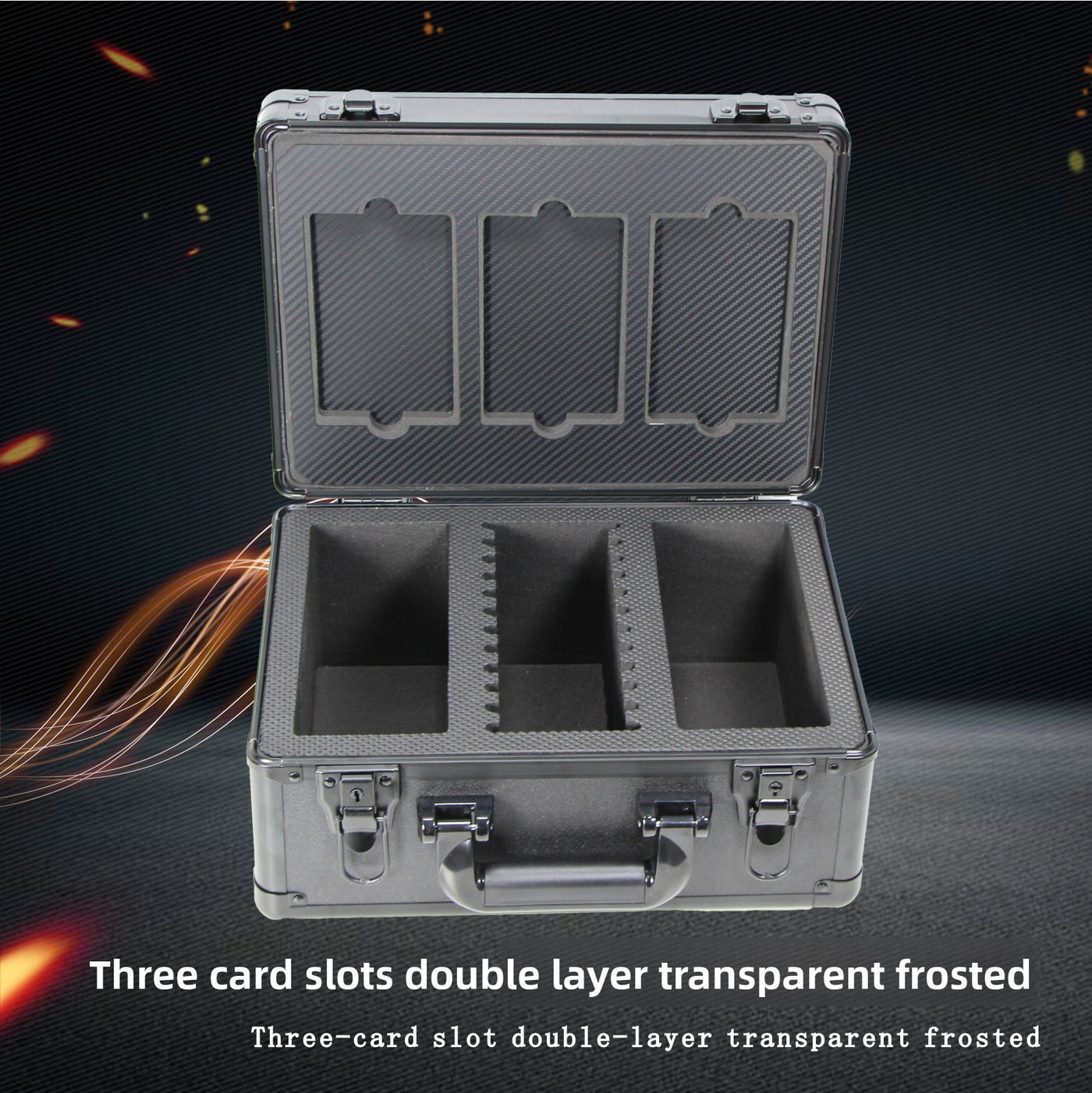 Double Layer Transparent Card Storage Box