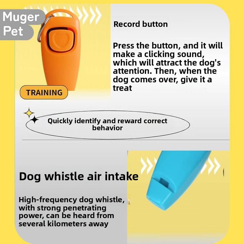 Pet Training Clicker with Wristband and Keychain