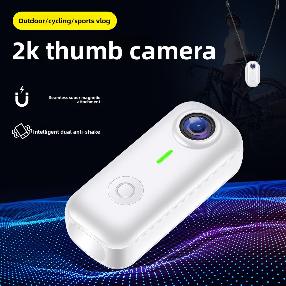 2K Thumb Sports Camera with WiFi