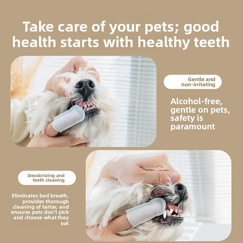 Disposable non-woven pet tooth cleaning finger cots, photo 4