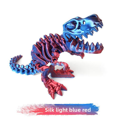 3D Printed Tyrannosaurus Rex Dinosaur Skeleton Craft Toy