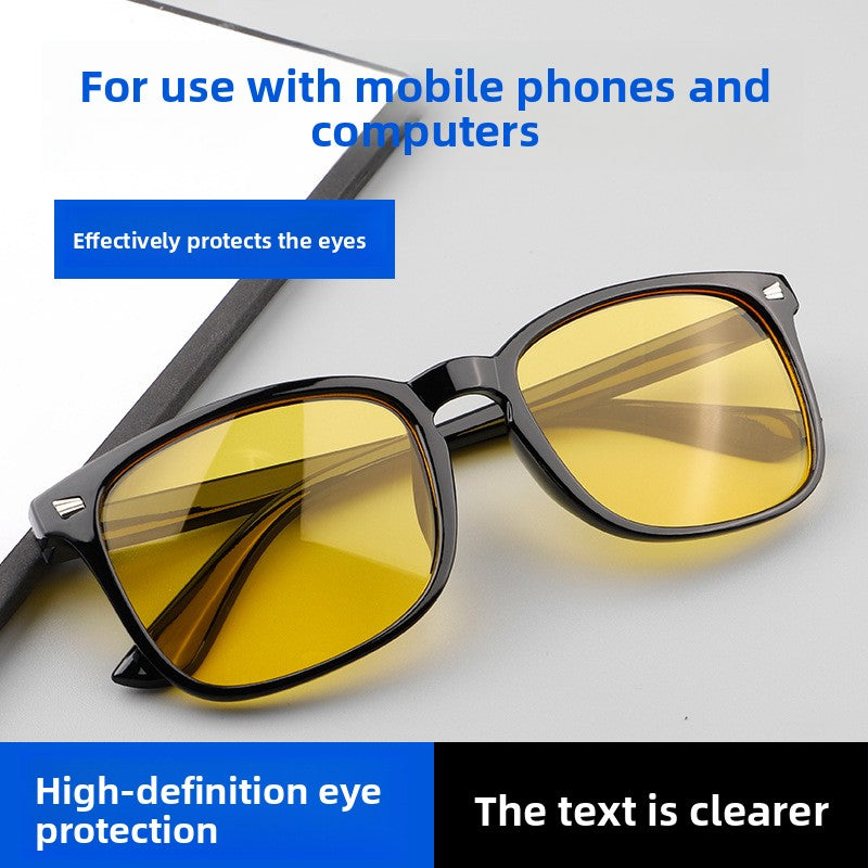 Anti Blue Light Large Frame Non-Prescription Computer Glasses for Men Women