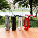 Metal Popular Water Pipe for Smoking Grass Pocket-Sized Bottles Travel Companion Dry Burning Herb Smoke Pipes Gadgets for Men