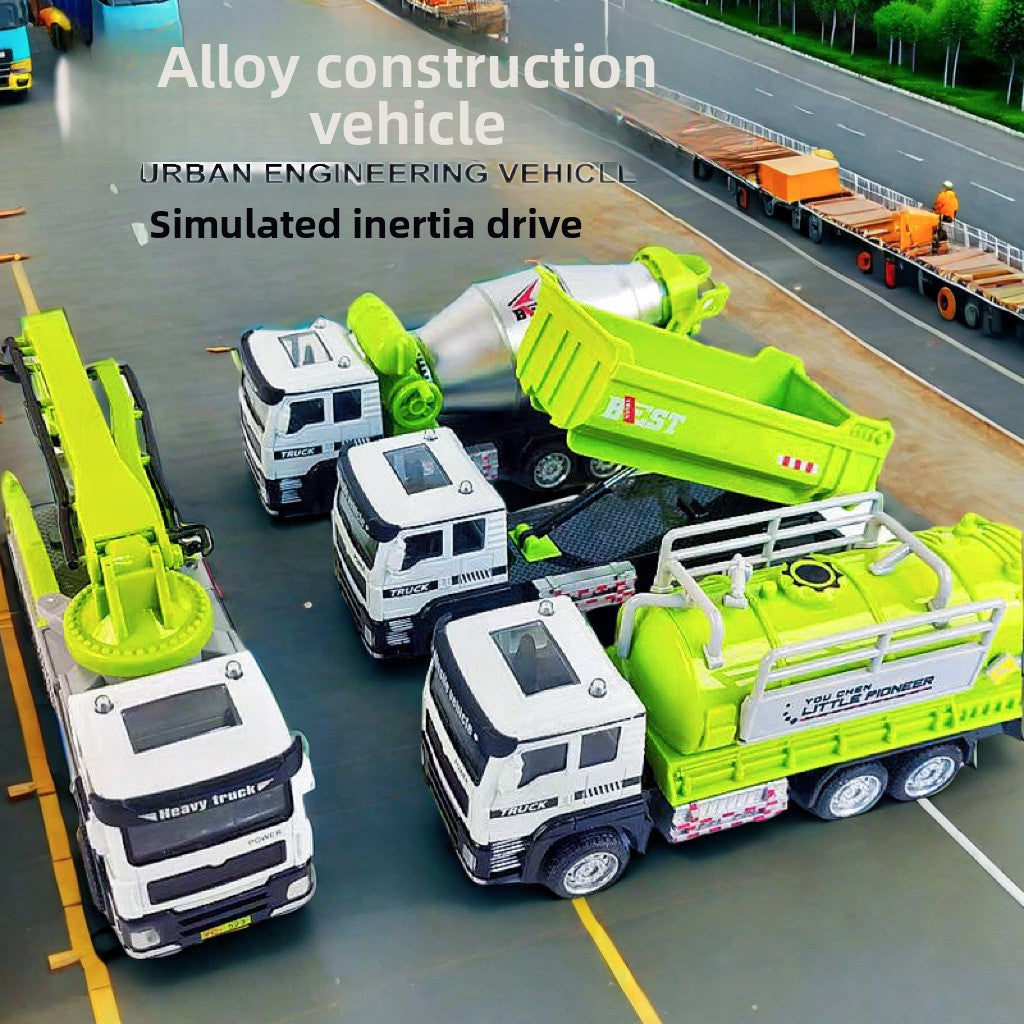 Alloy Engineering Vehicle Inertia Toy Cars
