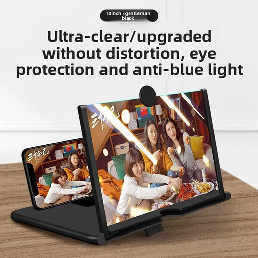 3d Screen HD Mobile Phone Magnifier Mobile Desktop Screen Amplifier Stretch Phone Stand 10 Inch