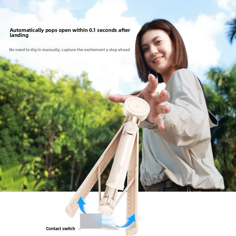 Automatic Pop-Up Bluetooth Selfie Stick with Tripod Stand