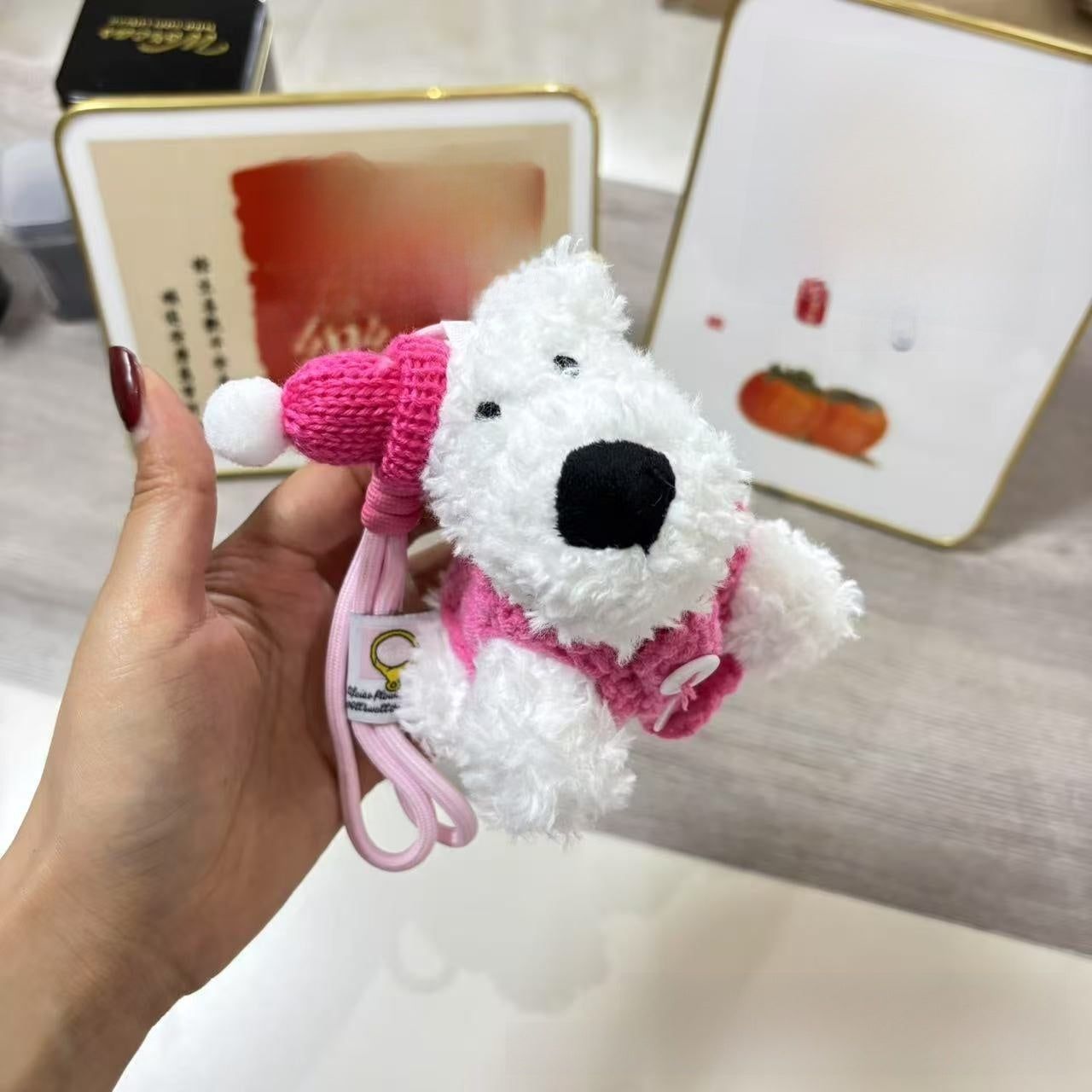 West Highland Puppy Plush Keychain Toy