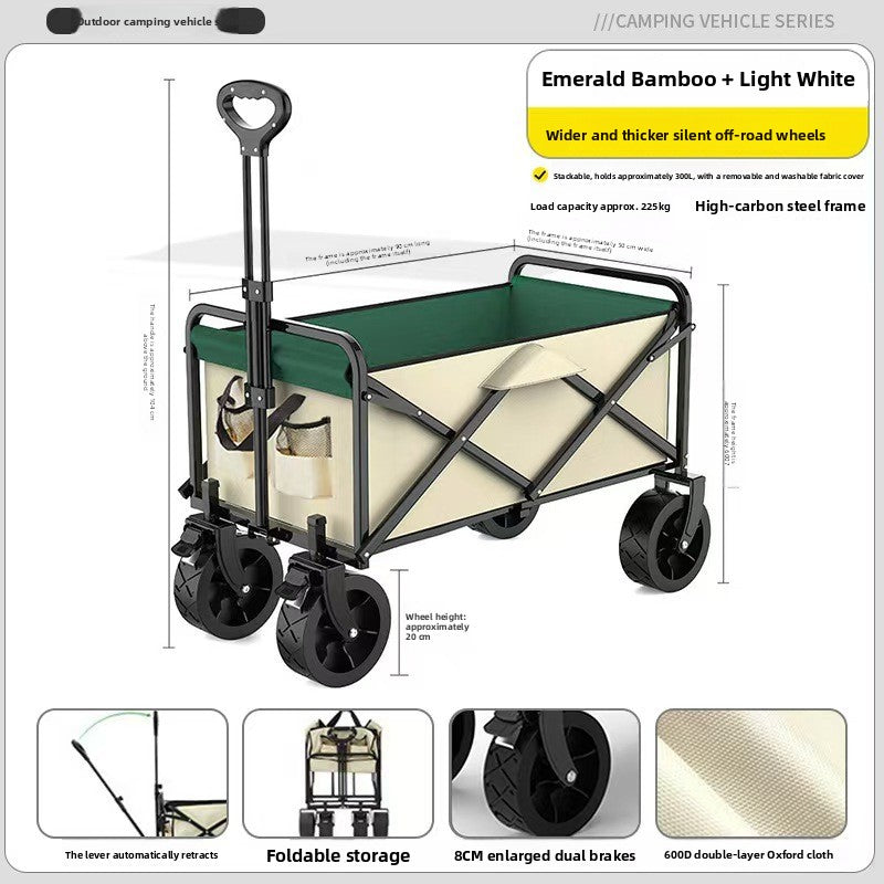 Folding outdoor wagon with steel frame and Oxford fabric, photo 8