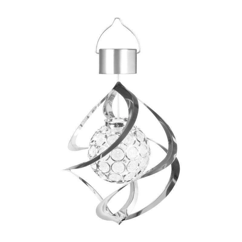 Solar Powered LED Wind Spinner Light