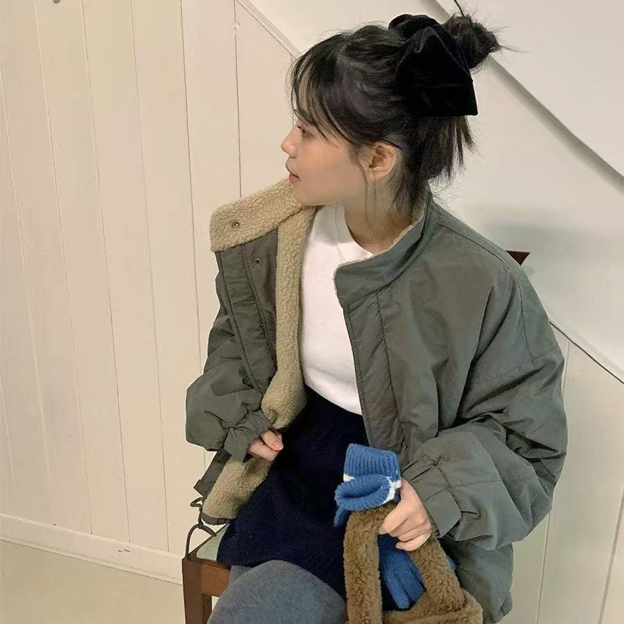 Women?s Winter Thickened Stand Collar Cotton Padded Jacket