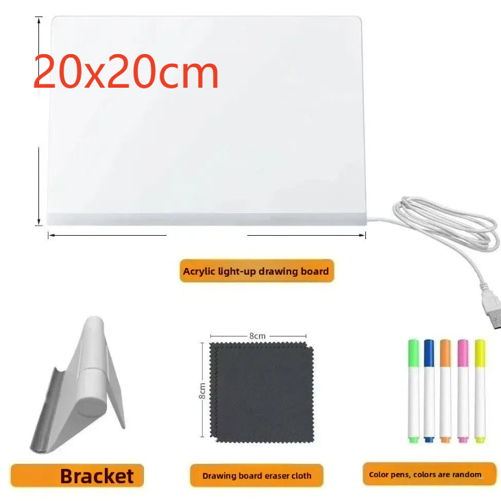DIY luminous drawing board stall - transparent type
