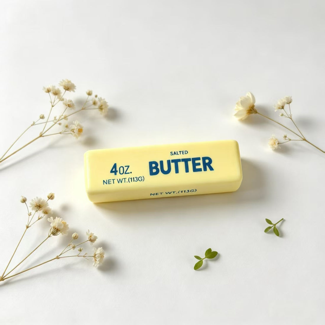 Squeezable soft rebounding butter stick