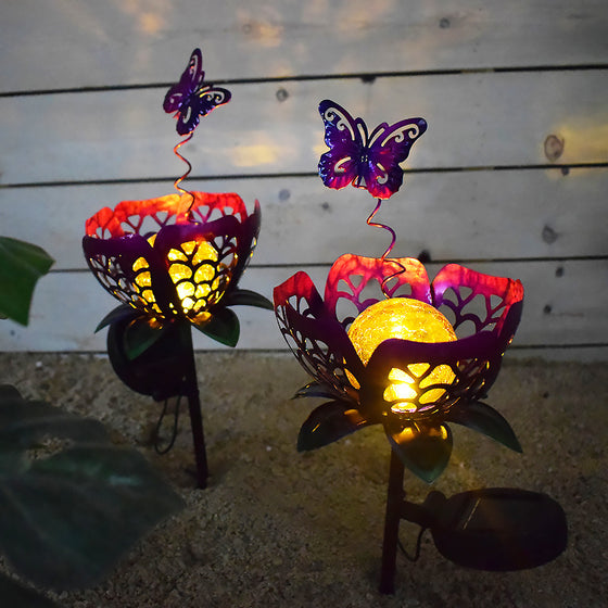 Solar Powered Butterfly Garden Light Outdoor & Pond Lighting product image 3