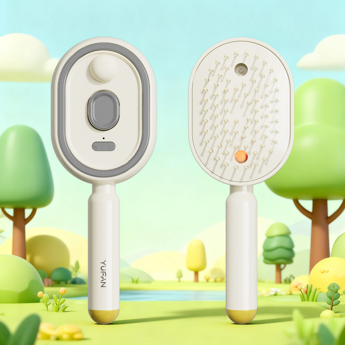 Spray airbag massage comb