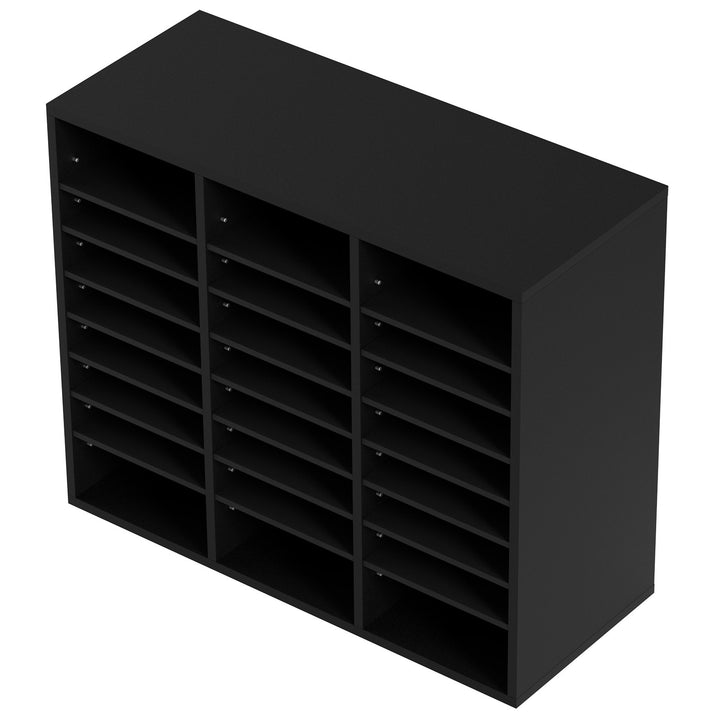 24-compartment organizer holding files and paperwork