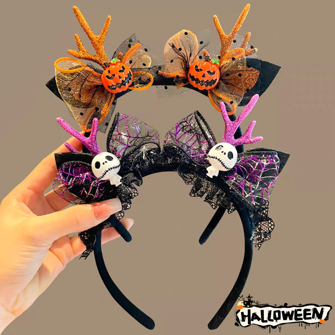 Halloween Hairband Hairpin Deviruchi Pumpkin Headband