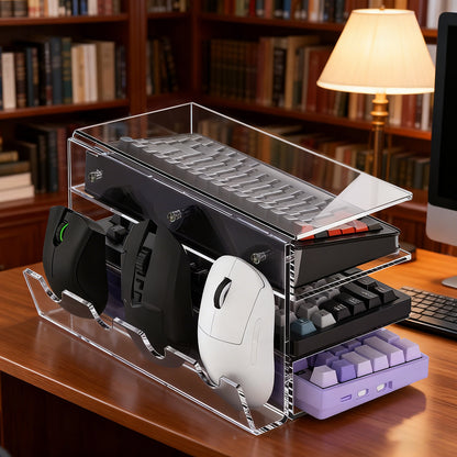 Acrylic Keyboard and Mouse Display Stand