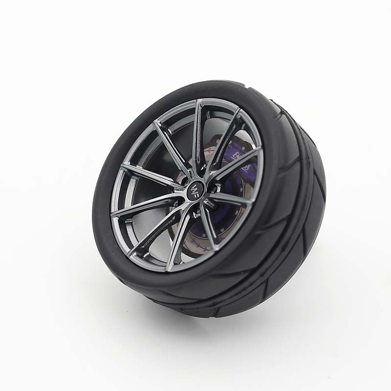 Aluminum Wheel Hub Model Car Air Vent Freshener Ornament Citrus Scent