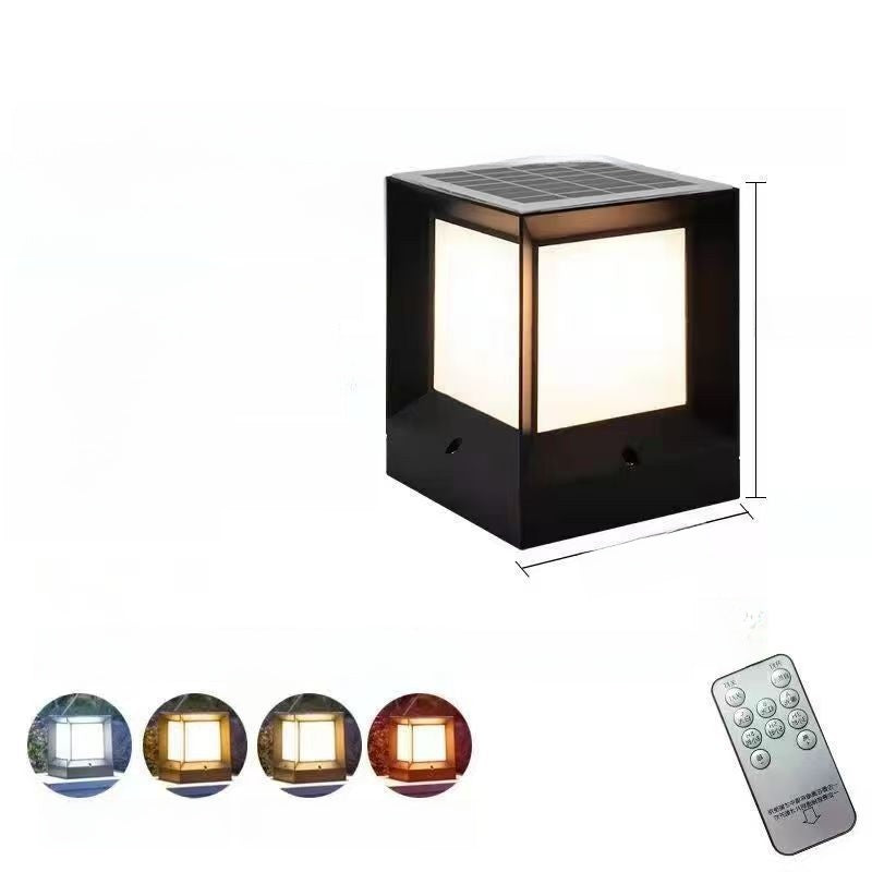 Modern Solar Column Head Lamp