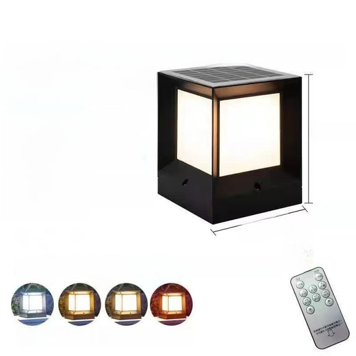 Modern Solar Column Head Lamp