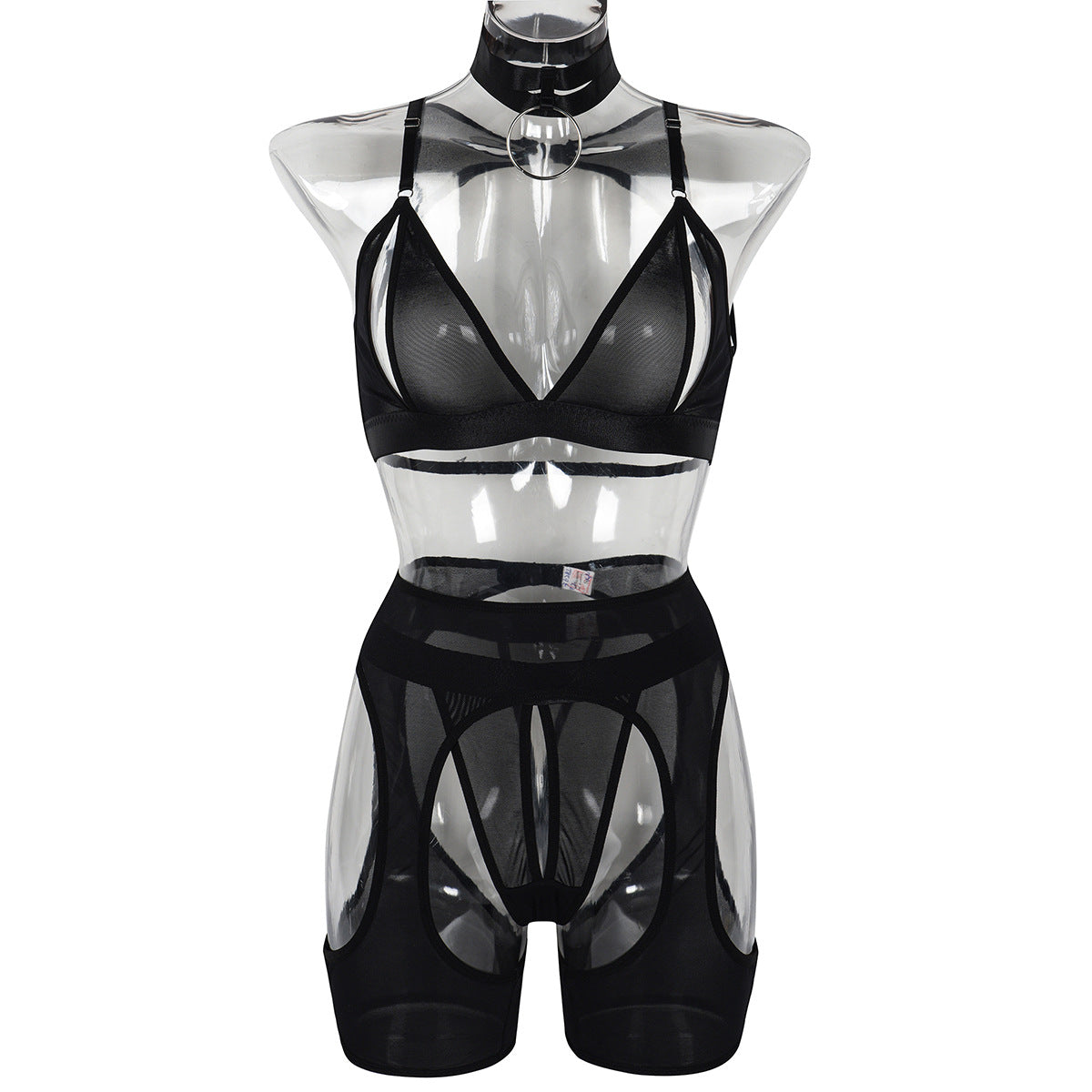 Sheer Mesh Lingerie Set