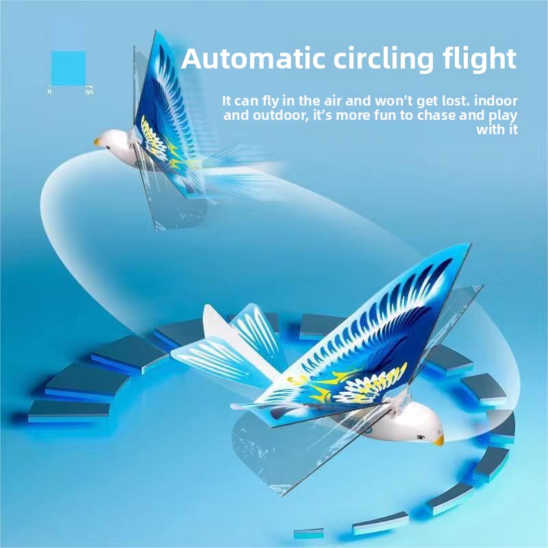 Electric Simulation Luban Flying Bird 360 Degree Spinning Flapping Wing Glowing Toy
