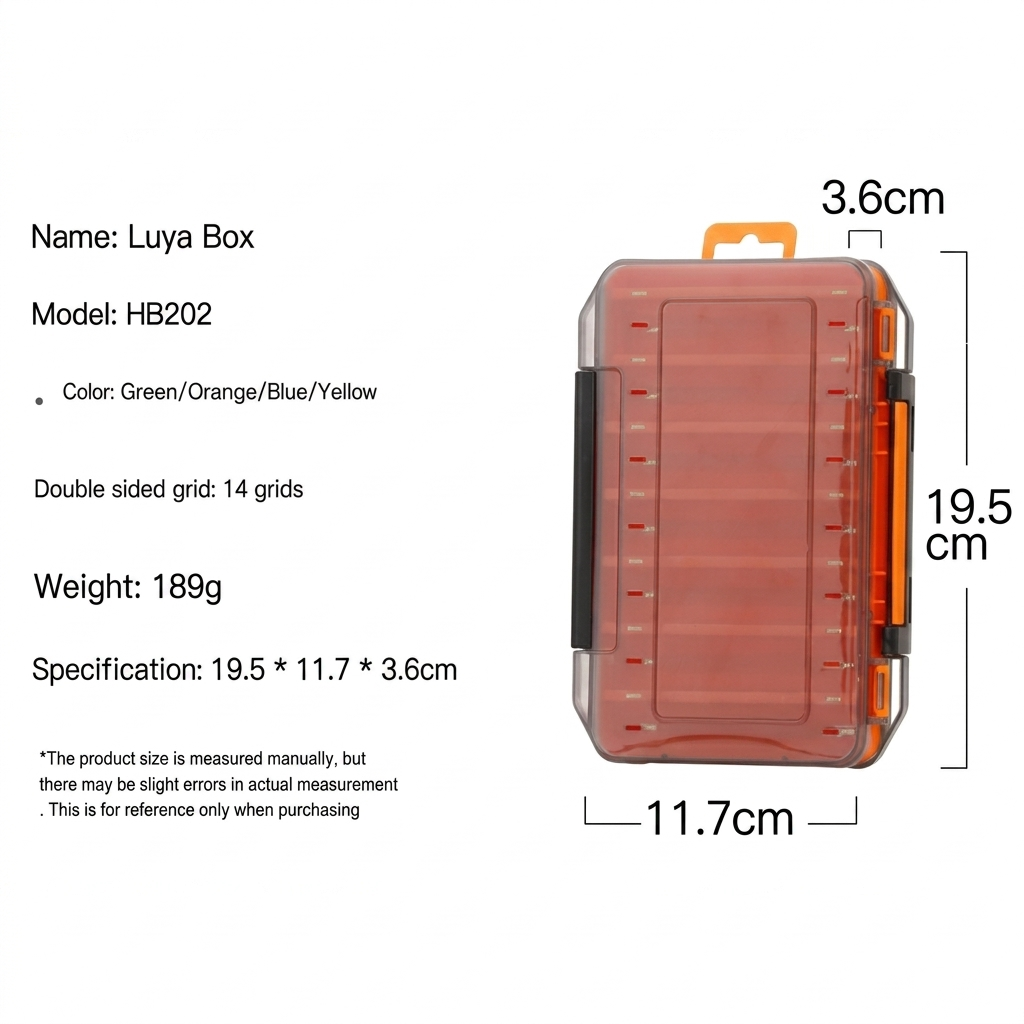 Tackle box size reference