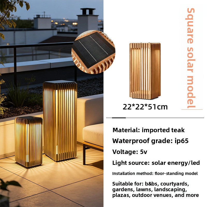 Japanese Style Solar Powered Outdoor Garden Light