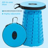 Portable Adjustable Telescopic Folding Stool