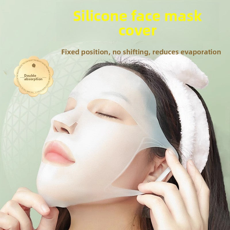 3D Silicone Mask Cover Anti-Slip Reusable Facial Sheet Mask Fixation Tool