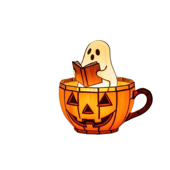 Halloween Ghost Reading Night Light