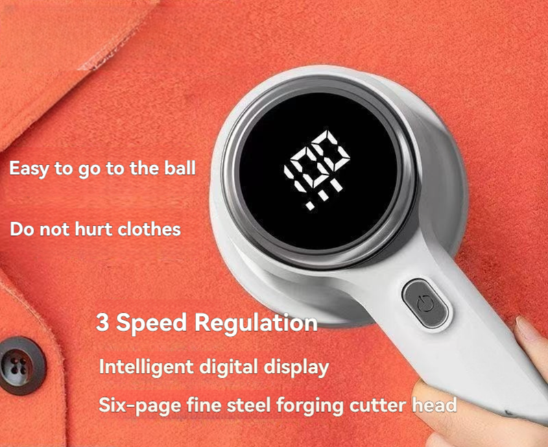 Electric fabric shaver and lint remover with digital display, photo 2