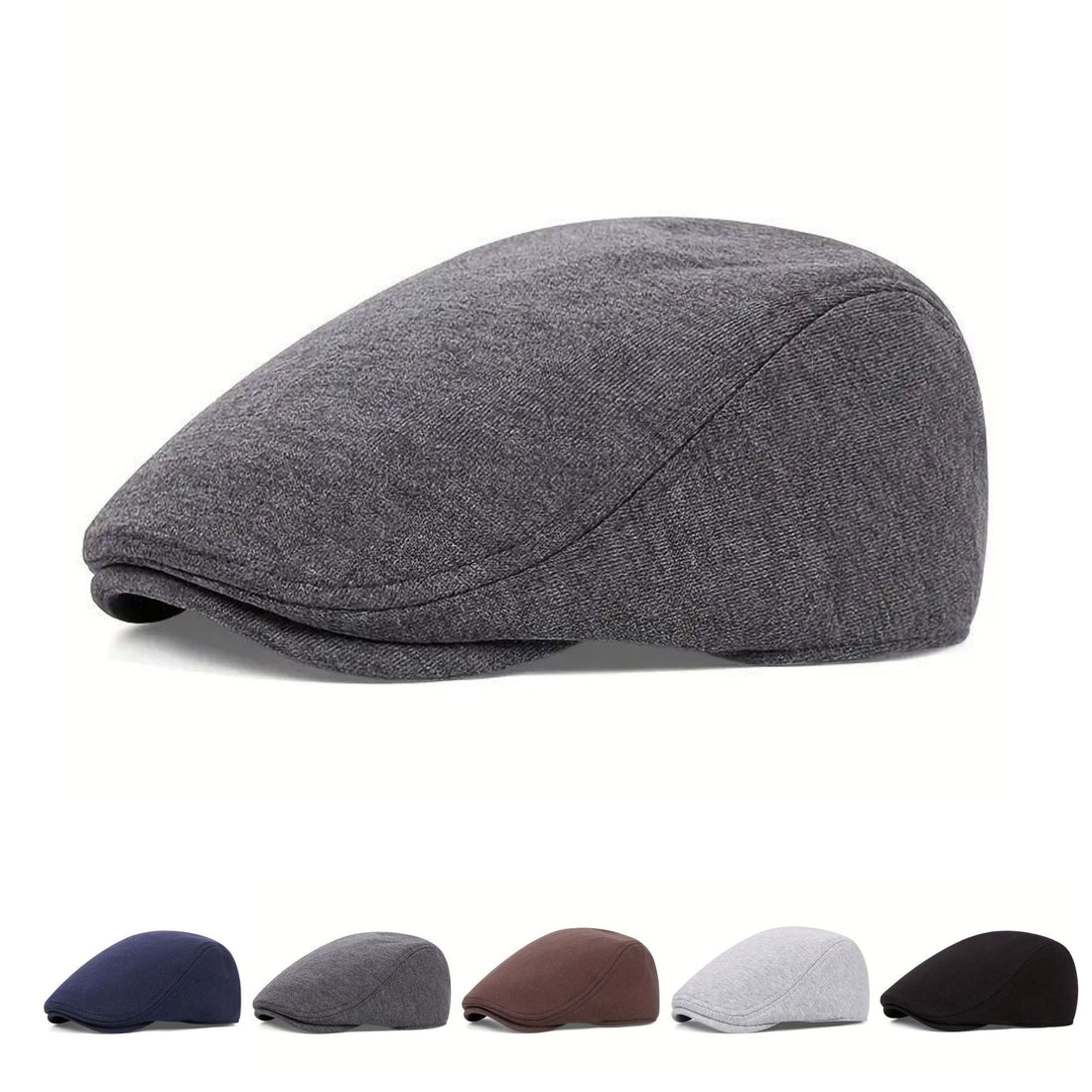 Men's Cotton Beret British Retro Style Adjustable Short Eaves Cap