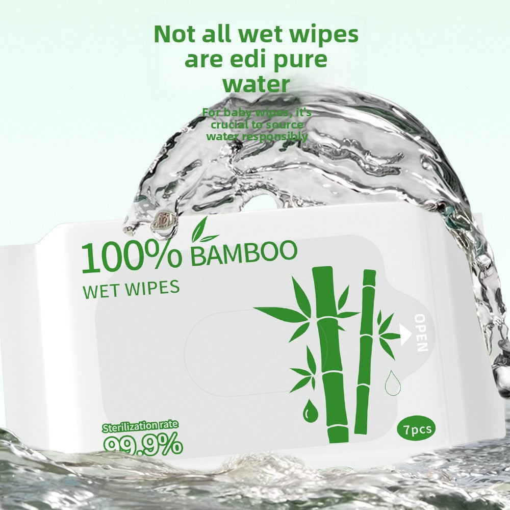 Bamboo Fiber Antibacterial Mini Wet Wipes product image 2