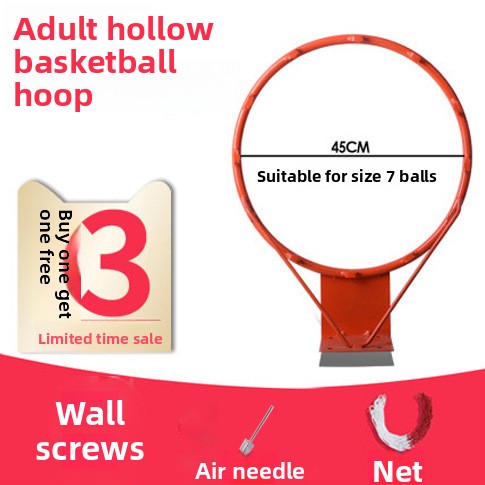 Basketball hoop with wall-mounted shooting area