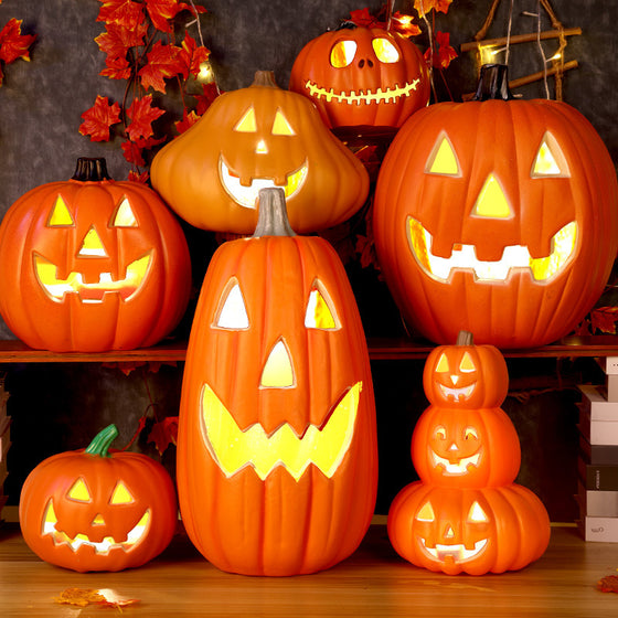Glowing Halloween Pumpkin Lantern