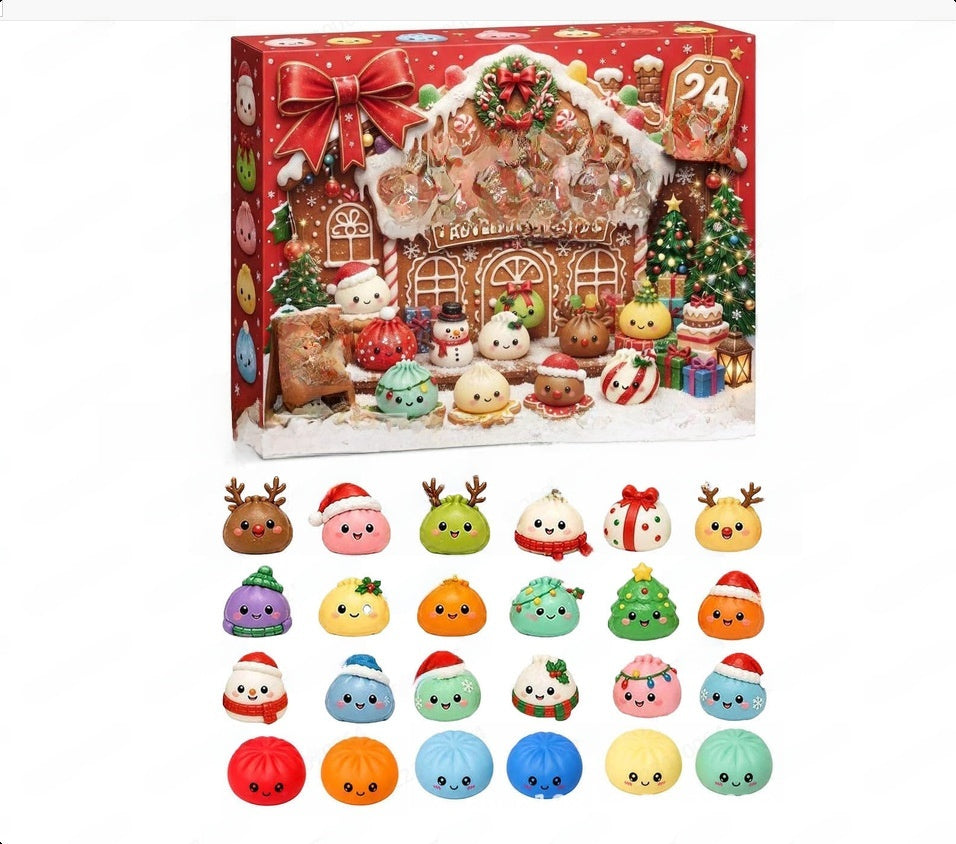 Christmas Squishies Advent Calendar 24 Days Squishy Toy Holiday Countdown
