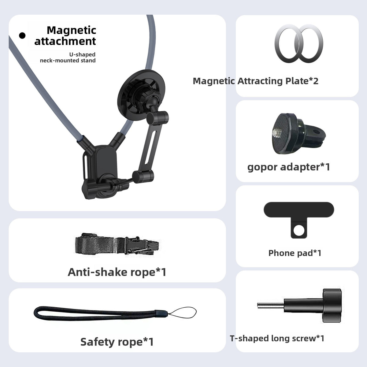 Magnetic Neck Mount for Phone Camera Shooting