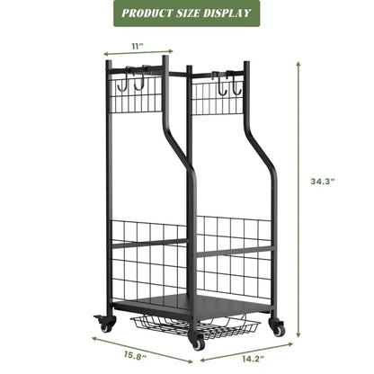 Golf Bag Storage Garage Organizer Rack